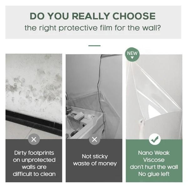Self- Adhesive Transparent Electrostatic Wall Protection Film - Buy 1 Get 1 Free