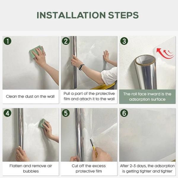 Self- Adhesive Transparent Electrostatic Wall Protection Film - Buy 1 Get 1 Free