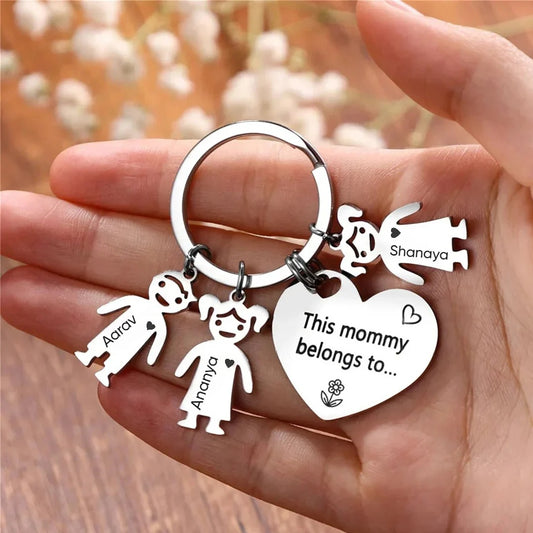 Personalized Family Name Keychain