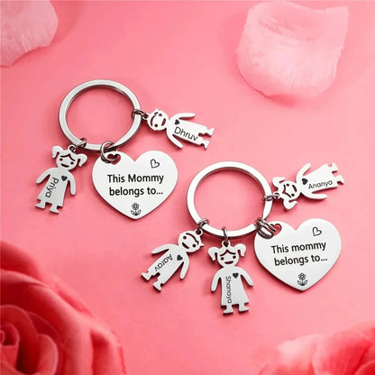 Personalized Family Name Keychain