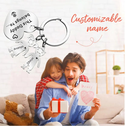 Personalized Family Name Keychain