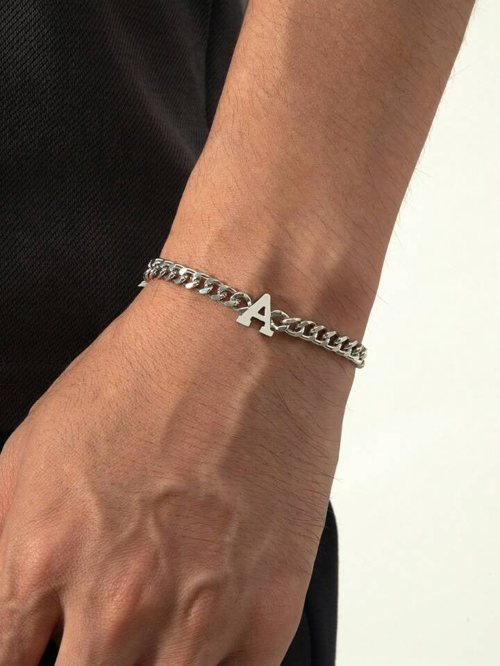 Personalized Men’s Bracelet with Your Chosen Initial