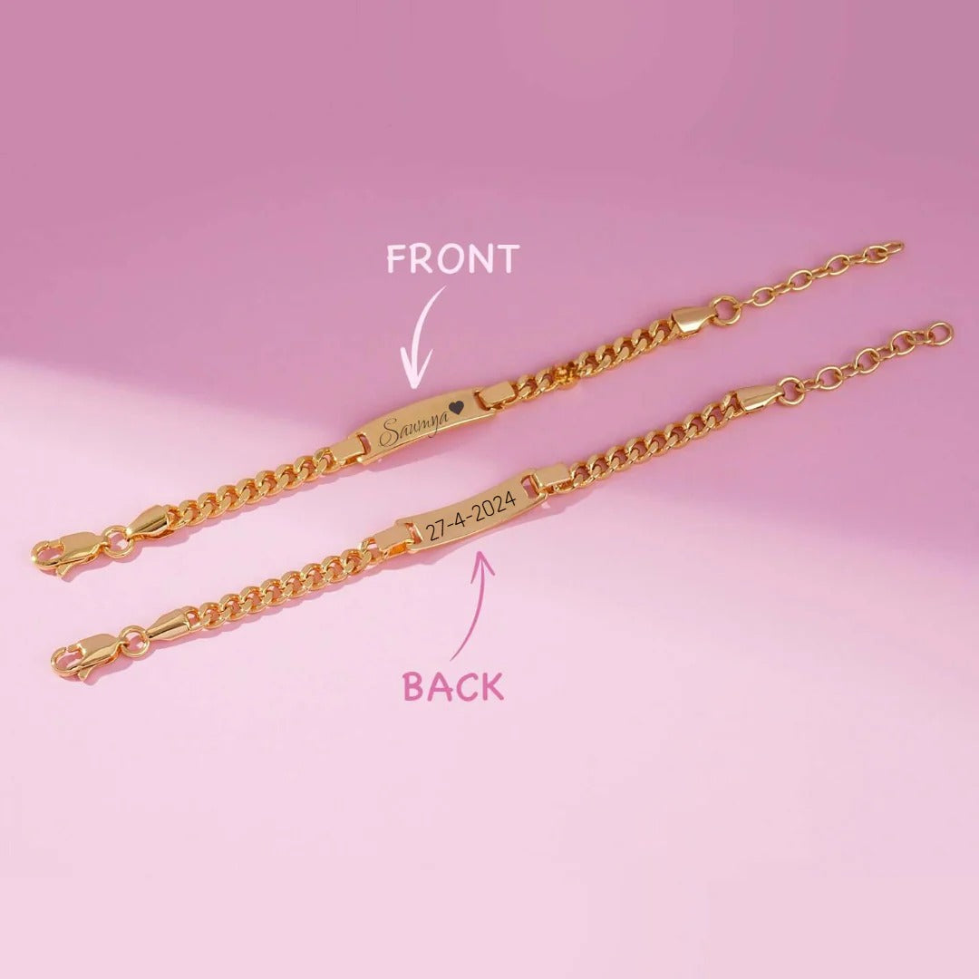 Personalized Baby Name Bracelet