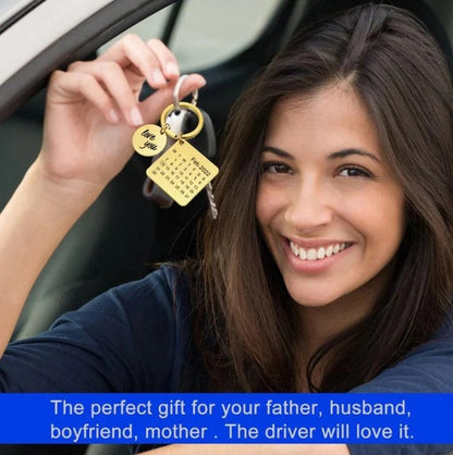 Personalized Special Date Calendar Keychain