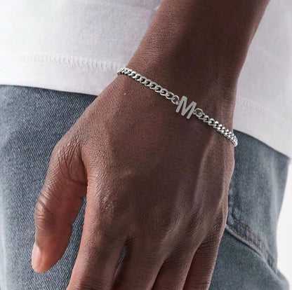 Personalized Men’s Bracelet with Your Chosen Initial