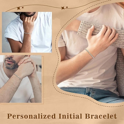 Personalized Men’s Bracelet with Your Chosen Initial